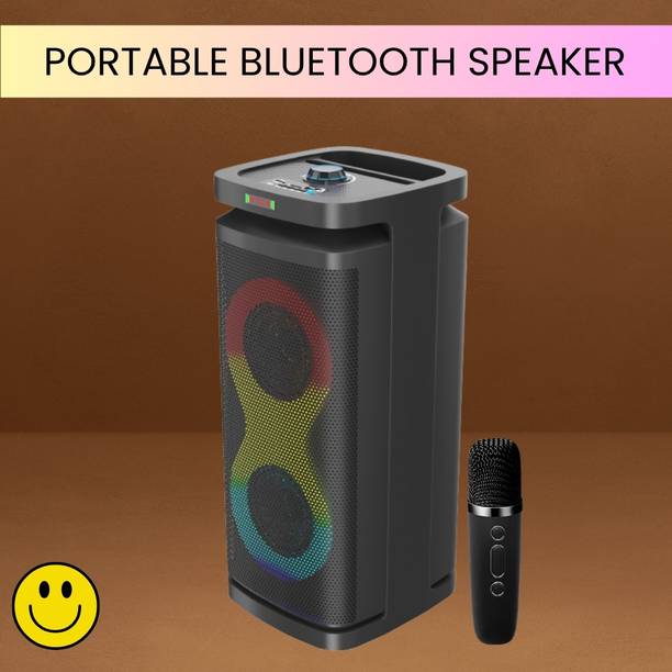 SACRO A1 (PORTABLE BLUETOOTH PARTY SPEAKER) HD Quality Audio &Wireless Karaoke MicP285 40 W Bluetooth Party Speaker