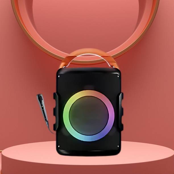 GUGGU DJ Box 20W Bluetooth Speaker with FM Radio, Mic, RGB Light & 4 hour's backQO490 20 W Bluetooth Party Speaker