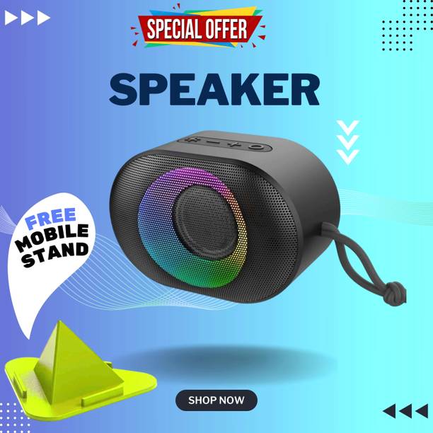 FRONY 10W Bluetooth Speaker with 6 Hours Wireless Playback ,RGB Light speakerFJ150 10 W Bluetooth Party Speaker