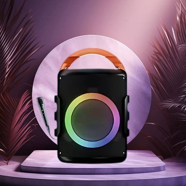 GUGGU DJ Box 20W Bluetooth Speaker with FM Radio, Mic, RGB Light & 4 hour's backQO365 20 W Bluetooth Party Speaker
