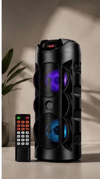 APH PRIME DJ Speaker & Sound Box . 40W Tower Speaker | Dual Woofer RGB Lights | Remote | 40 W Bluetooth Party Speaker