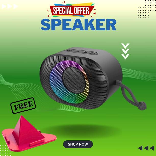 Clairbell 10W Bluetooth Speaker with 6 Hours Wireless Playback ,RGB Light speakerGH158 10 W Bluetooth Party Speaker