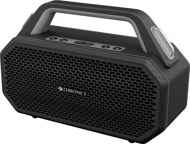 ZEBRONICS Prima, 90 w, Upto 9h* backup, BT v5.4| AUX | USB, 90 W Bluetooth Party Speaker