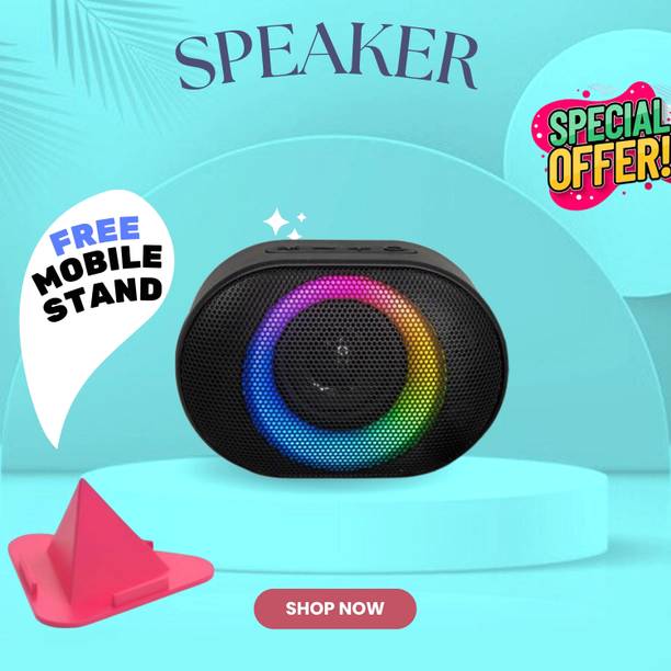 FRONY 10W Bluetooth Speaker with 6 Hours Wireless Playback ,RGB Light speakerFJ68 10 W Bluetooth Party Speaker