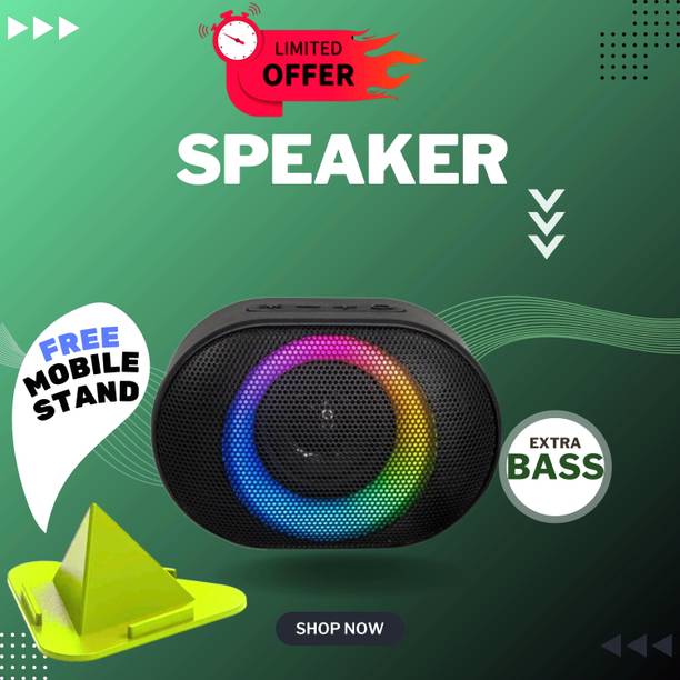 Clairbell 10W Bluetooth Speaker with 6 Hours Wireless Playback ,RGB Light speakerGH113 10 W Bluetooth Party Speaker