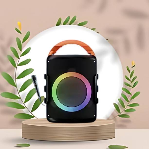 GUGGU DJ Box 20W Bluetooth Speaker with FM Radio, Mic, RGB Light & 4 hour's backQO462 20 W Bluetooth Party Speaker
