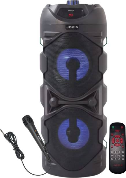 JOKIN TOWER BLUETOOTH SPEAKER WITH FM USB AUX KARAOKE WIRED MIC RGB LIGHT 40 W Bluetooth Party Speaker