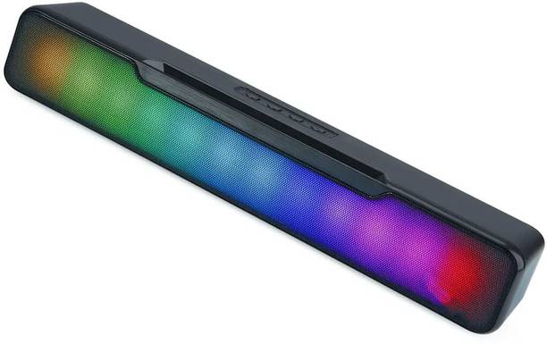 Techpunch Bluetooth Soundbar with RGB Lights Speakerbar for PC, Laptop, Gaming Speaker 10 W Bluetooth Soundbar