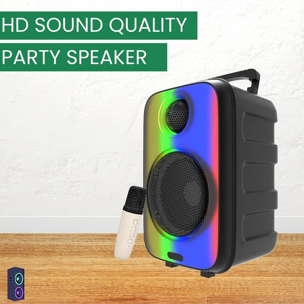 SACRO Rainbow (WIRELESS TROLLEY SPEAKER)Karaoke Mic & R...
