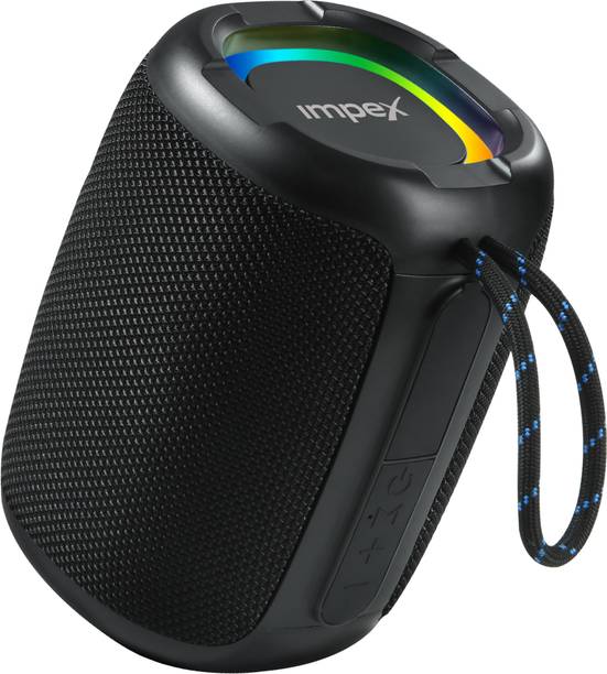IMPEX KM1303 14W Portable Bluetooth Speaker, RGB Ring Light, TWS, Type-C, USB & TF 14 W Bluetooth Party Speaker