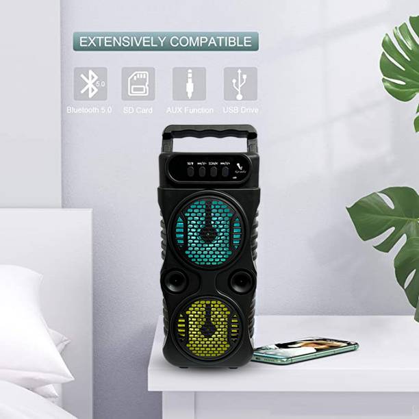 bogx Portable Multimedia Wireless Speaker with Mic | 10 W Bluetooth Party Speaker