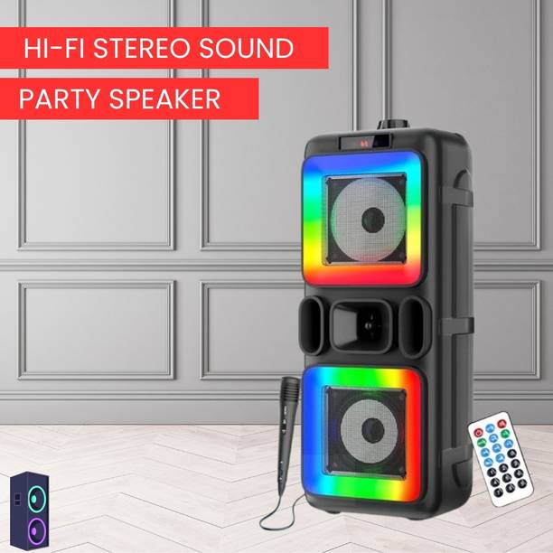 GUGGU Pushpa (WIRELESS BLUETOOTH PARTY SPEAKER) Crystal Clear Sound With MicT106 40 W Bluetooth Party Speaker