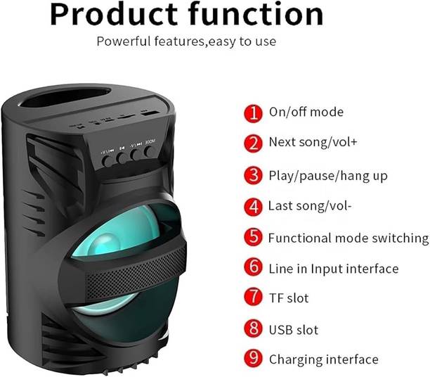 IMMUTABLE WS04 Wireless Bluetooth Speaker Gaming (Multicolor)VCG6 56 W Bluetooth Party Speaker