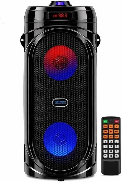 SOUTHTECH Thunder Bluetooth Party Tower Speaker|Dual Woofer|RGB Lights|Remote| 40 W Bluetooth Party Speaker