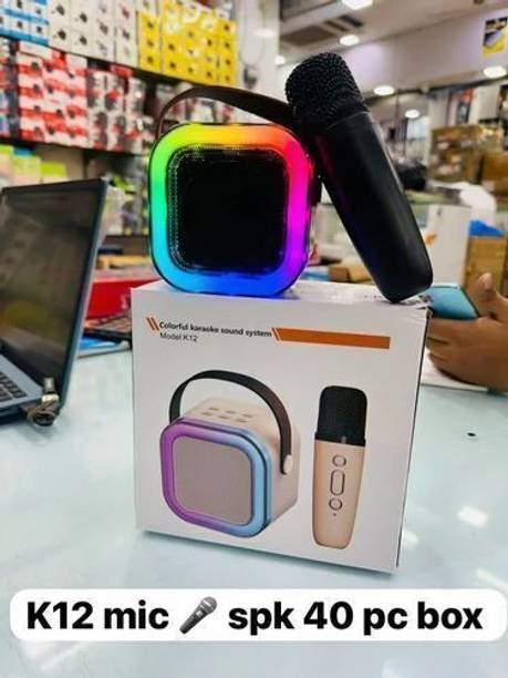 Smarty K12 speaker Colour Changing Karaoke Mike Bluetooth Party ghj50 56 W Bluetooth Party Speaker