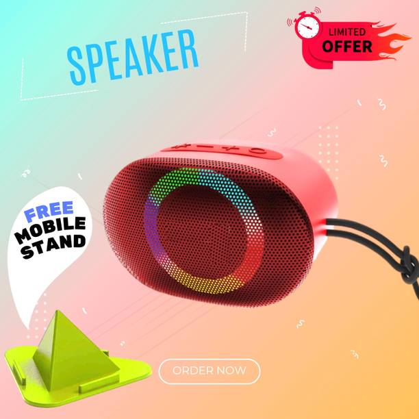 GUGGU 10W Bluetooth Speaker with 6 Hours Wireless Playback ,RGB Light speakerSD90 10 W Bluetooth Party Speaker