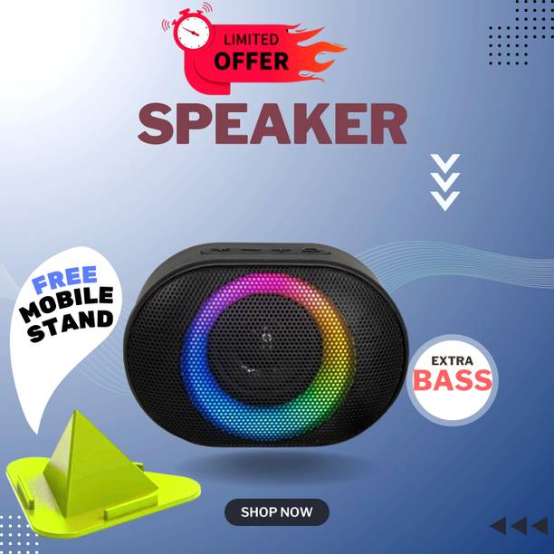 FRONY 10W Bluetooth Speaker with 6 Hours Wireless Playback ,RGB Light speakerFJ104 10 W Bluetooth Party Speaker