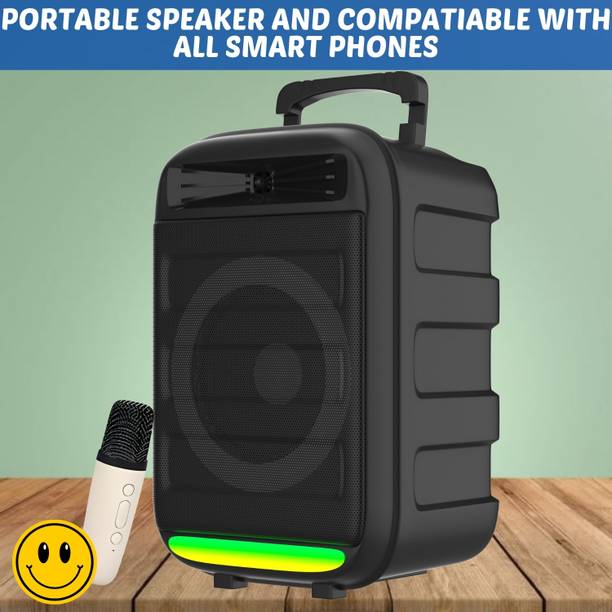 YAROH Monster (BLUETOOTH TROLLEY SPEAKER) Dynamic Thunder Sound With Karaoke MicMI489 35 W Bluetooth Party Speaker