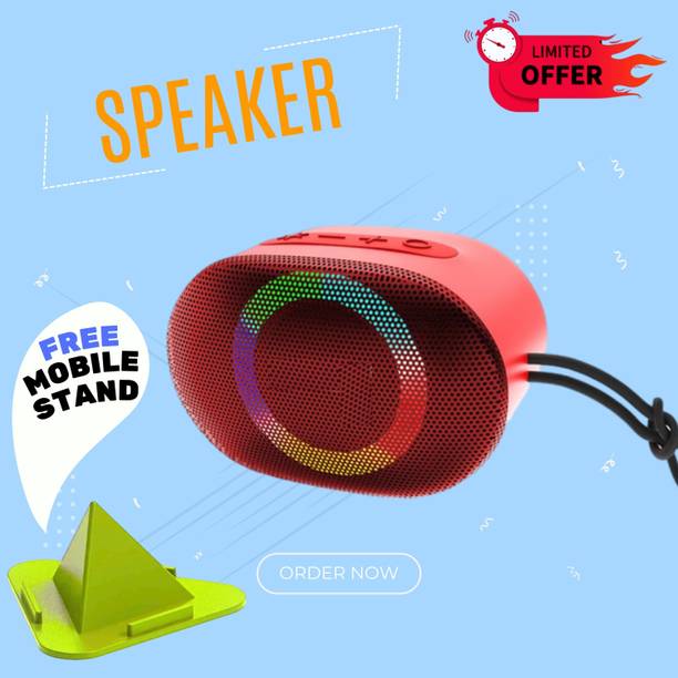 GUGGU 10W Bluetooth Speaker with 6 Hours Wireless Playback ,RGB Light speakerSD481 10 W Bluetooth Party Speaker