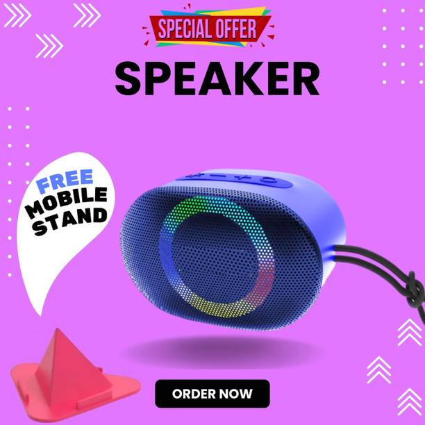 FRONY 10W Bluetooth Speaker with 6 Hours Wireless Playback ,RGB Light speakerFJ244 10 W Bluetooth Party Speaker