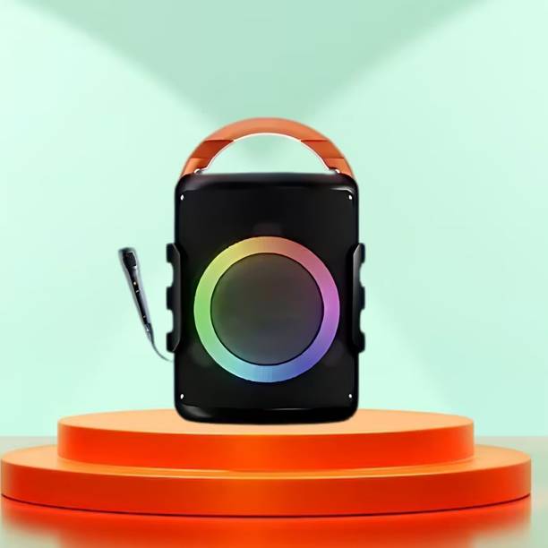 Clairbell DJ Box 20W Bluetooth Speaker with FM Radio, Mic, RGB Light & 4 hour's backER361 20 W Bluetooth Party Speaker