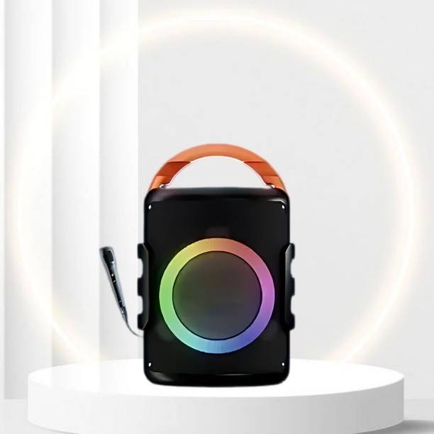 GUGGU DJ Box 20W Bluetooth Speaker with FM Radio, Mic, RGB Light & 4 hour's backQO326 20 W Bluetooth Party Speaker
