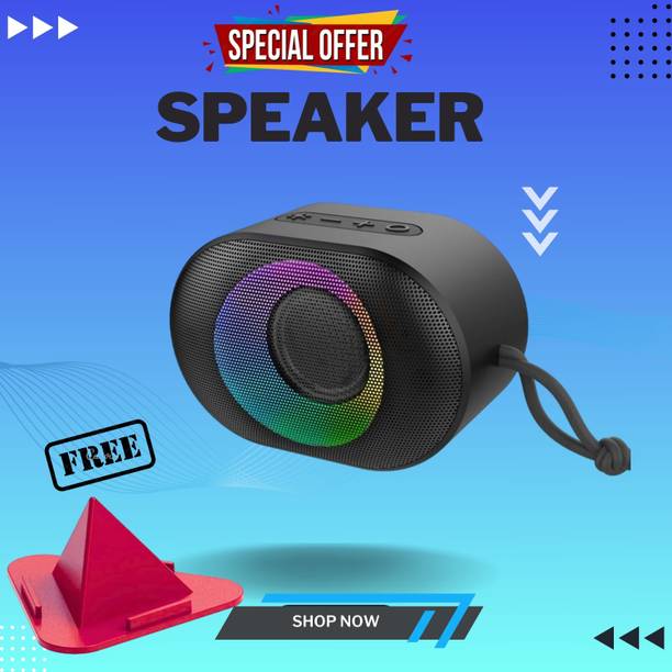 FRONY 10W Bluetooth Speaker with 6 Hours Wireless Playback ,RGB Light speakerFJ252 10 W Bluetooth Party Speaker