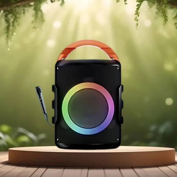 FRONY DJ Box 20W Bluetooth Speaker with FM Radio, Mic, RGB Light & 4 hour's backJK281 20 W Bluetooth Party Speaker