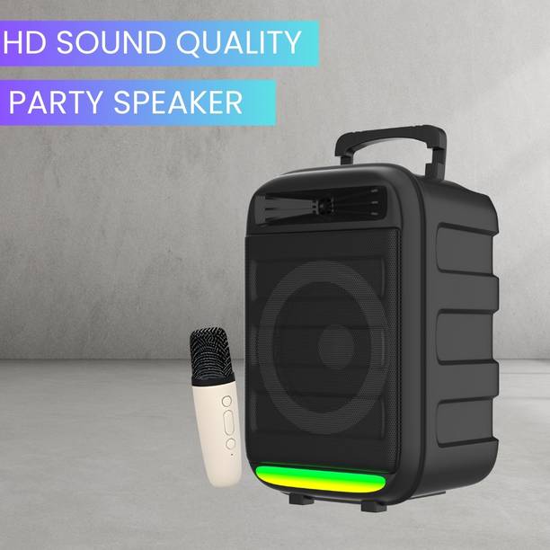 SACRO Monster (BLUETOOTH TROLLEY SPEAKER) High Bass Sound Quality With Karaoke MicI210 35 W Bluetooth Party Speaker