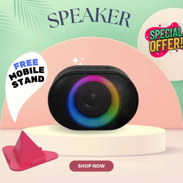 Clairbell 10W Bluetooth Speaker with 6 Hours Wireless Playback ,RGB Light speakerGH356 10 W Bluetooth Party Speaker