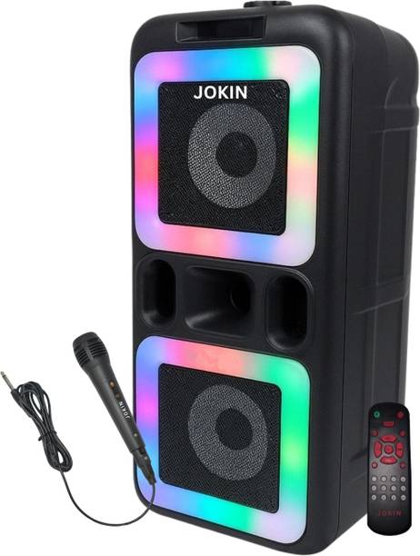 JOKIN DJMATE BLUETOOTH SPEAKER WITH FM USB AUX KARAOKE WIRED MIC RGB LIGHT 50 W Bluetooth Party Speaker