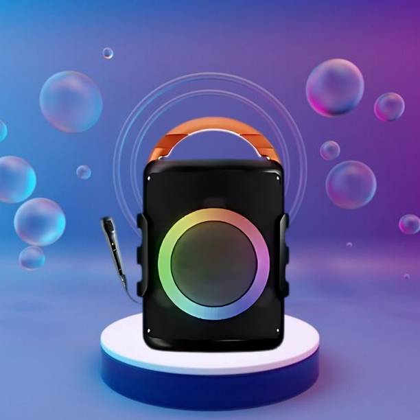 FRONY DJ Box 20W Bluetooth Speaker with FM Radio, Mic, RGB Light & 4 hour's backJK429 20 W Bluetooth Party Speaker