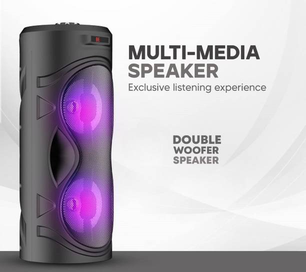 REEPUD Bluetooth Party Speaker with Wired Mic, BT V5.0, AUX, USB 20 W Bluetooth Tower Speaker