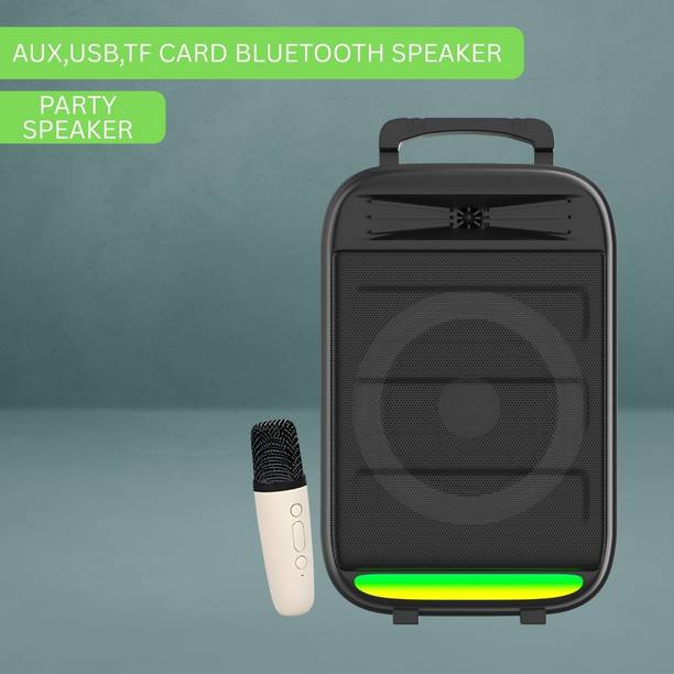 SACRO Monster (BLUETOOTH TROLLEY SPEAKER) High Bass Sound Quality With Karaoke MicI132 35 W Bluetooth Party Speaker