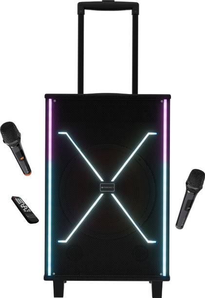 ZEBRONICS Party Fyre 400 Trolley Speaker 5h Playback, Dual UHF Mic, Karaoke USB, AUX 120 W Bluetooth Party Speaker