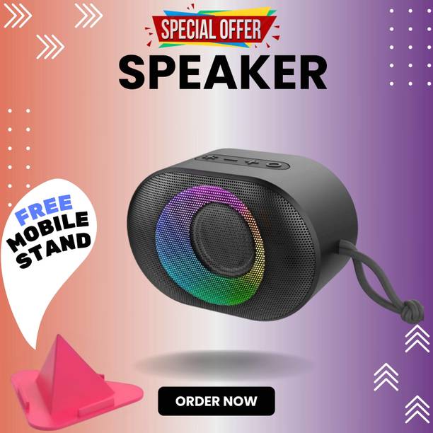 Clairbell 10W Bluetooth Speaker with 6 Hours Wireless Playback ,RGB Light speakerGH215 10 W Bluetooth Party Speaker