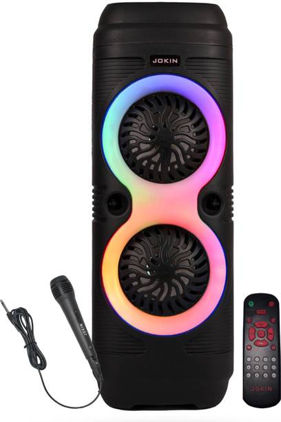 JOKIN SHERA BLUETOOTH SPEAKER WITH FM USB AUX KARAOKE WIRED MIC RGB LIGHT 50 W Bluetooth Party Speaker
