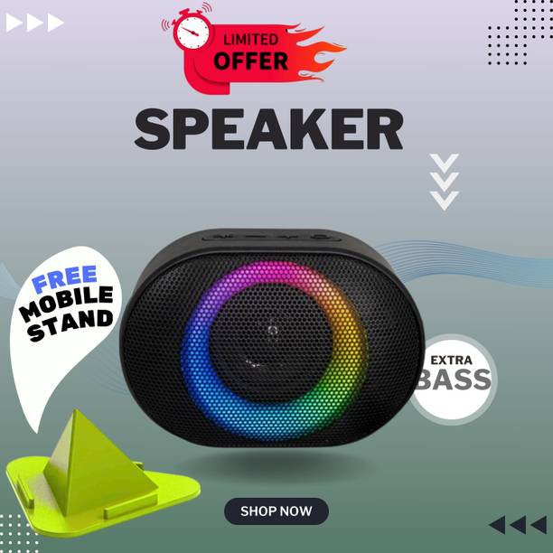 Clairbell 10W Bluetooth Speaker with 6 Hours Wireless Playback ,RGB Light speakerGH418 10 W Bluetooth Party Speaker