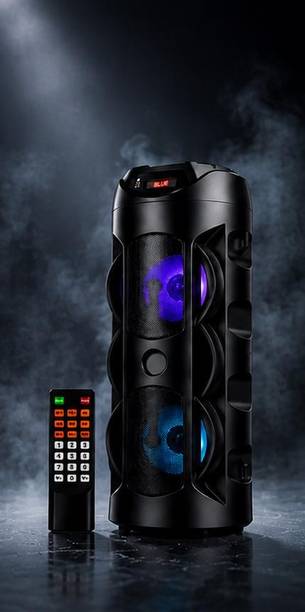 APH PRIME DJ Speaker & Sound Box . 40W Tower Speaker | Dual Woofer RGB Lights | Remote | 40 W Bluetooth Party Speaker