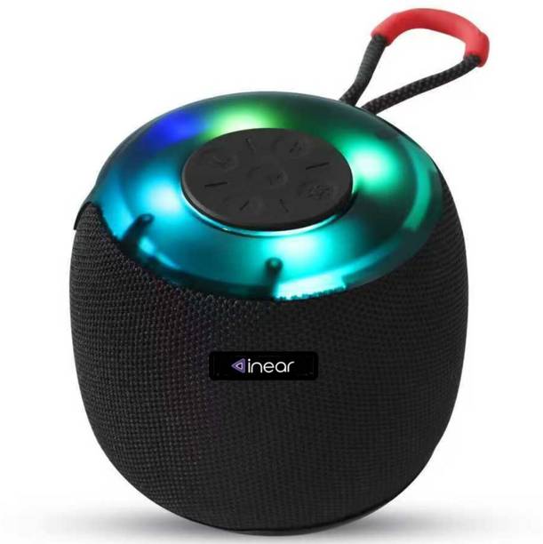 inear Wave 10W Bluetooth Speakers Portable Wireless Mini Speaker with TWS, LED Light 10 W Bluetooth Party Speaker