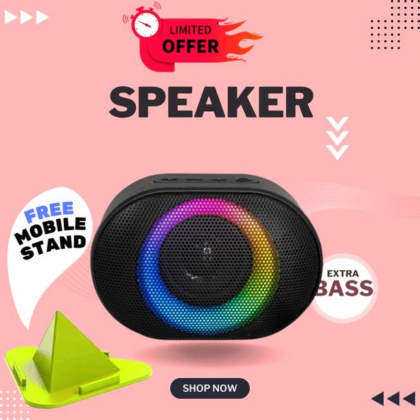 FRONY 10W Bluetooth Speaker with 6 Hours Wireless Playback ,RGB Light speakerFJ129 10 W Bluetooth Party Speaker