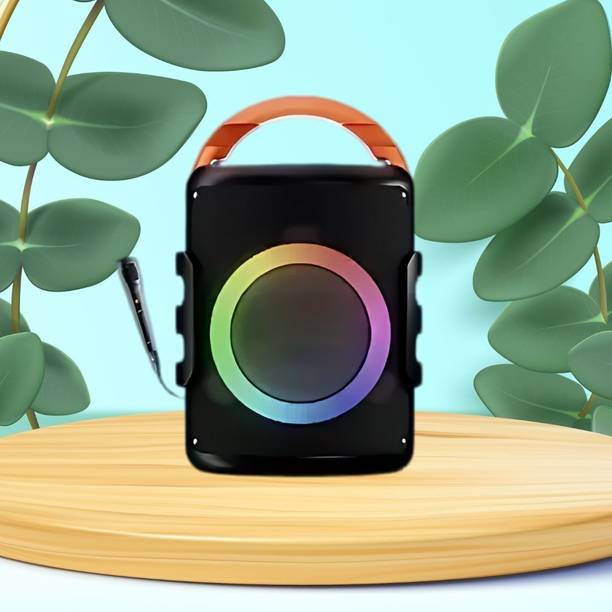 Clairbell DJ Box 20W Bluetooth Speaker with FM Radio, Mic, RGB Light & 4 hour's backER539 20 W Bluetooth Party Speaker
