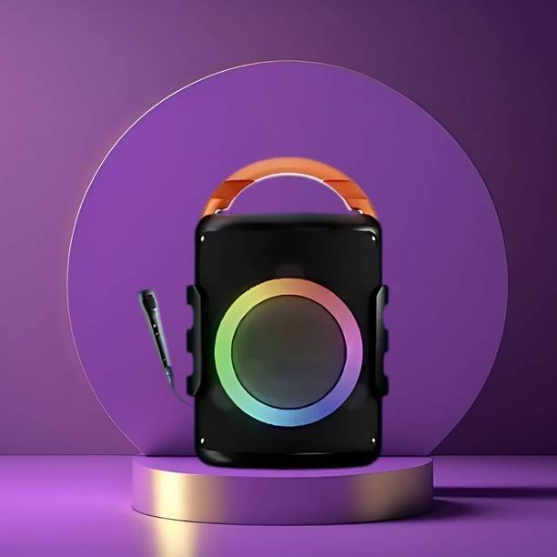 GUGGU DJ Box 20W Bluetooth Speaker with FM Radio, Mic, RGB Light & 4 hour's backQO340 20 W Bluetooth Party Speaker