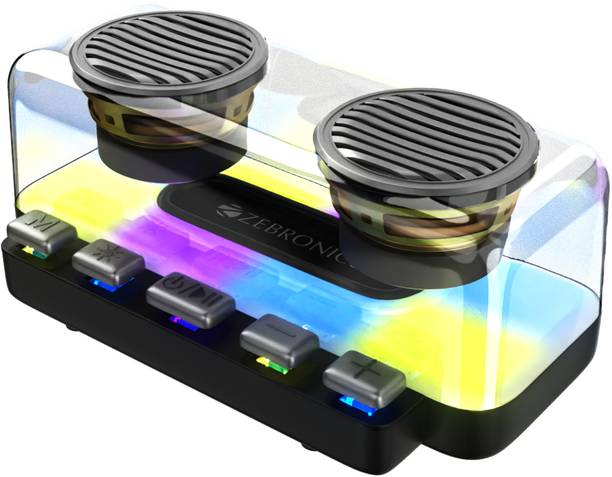 ZEBRONICS Music Bomb 20 Portable wireless, 36h backup,TWS,FM Radio, AUX, USB, mSD 15 W Bluetooth Party Speaker