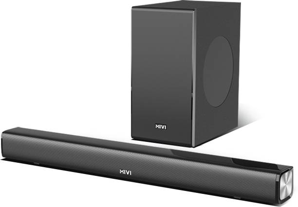 Mivi Fort S200 with wired subwoofer, Made in India 200 W Bluetooth Soundbar