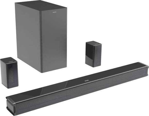 PHILIPS Philips TAB5651/94 8 Inch Subwoofer Bluetooth,HDMI ARC,USB&Optical Connectivity 600 W Bluetooth Soundbar