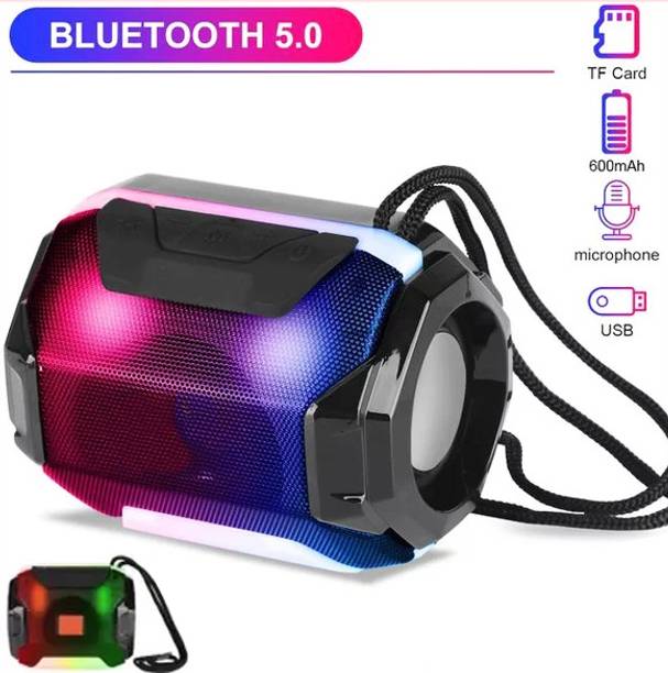 F FERONS Powerpact bass & stereo audio color changIng led Light wireless portable FRK-162 3 W Bluetooth Speaker