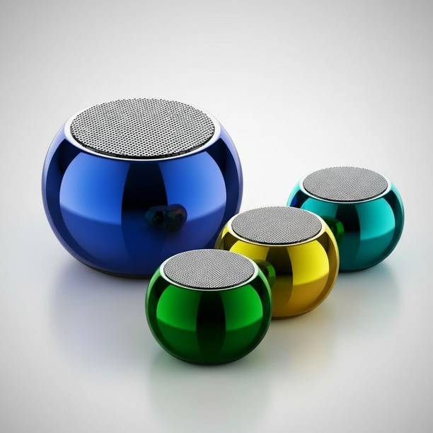 Saibaba Insulators Mini Bluetooth Speaker, Mini Boost, M4 Wireless Coin Speaker with Google & Siri Assistant Smart Speaker