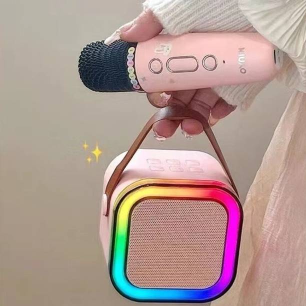 roxfire K12 Kids Karaoke Microphone Speaker Machine Bluetooth-Compatible. with Google, Alexa & Siri Assistant Smart Speaker
