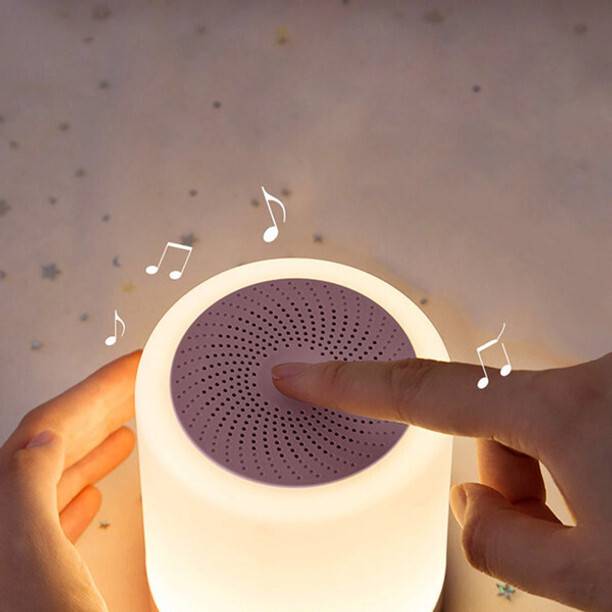 Teknova Touch Lamp Portable Bluetooth Speaker with Touch Pad a41 with Google & Siri Assistant Smart Speaker